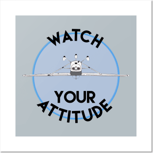 Watch Your Attitude - Inverted Cessna 172 Posters and Art